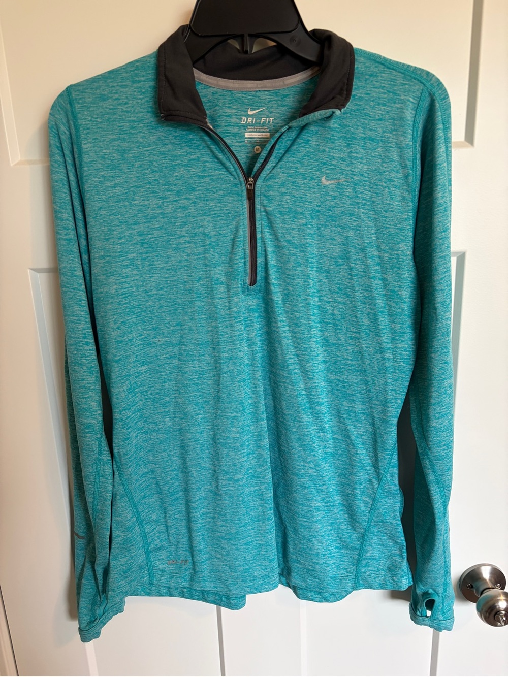 Nike Dri-Fit Element Running Quarter Zip Turquoise Women's Medium
